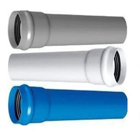 Rubber Ring Joints And Solvent Cement Joints Plastic Water Pipe White