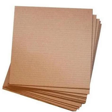 Brown Paper Corrugated Sheet For Packaging Gsm At Rs