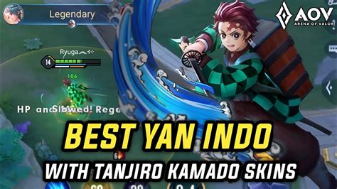 Best Yan Indo Gameplay With Tanjiro Kamado Skins Aov X Kny Aov