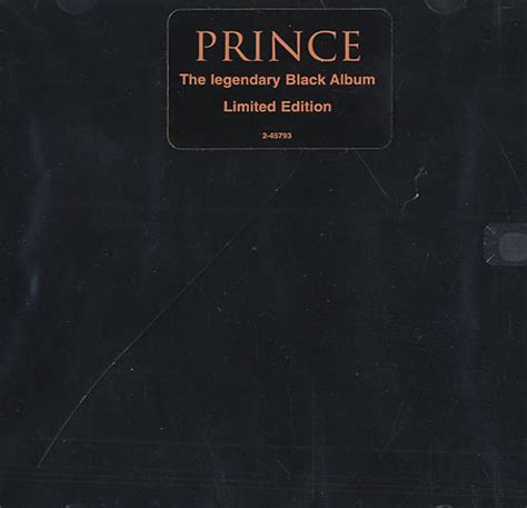 Prince Black Album Sealed Us Cd Album Cdlp