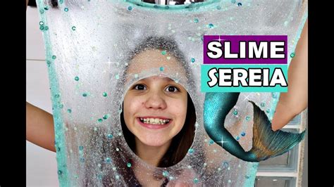 Slime Sereia Sem BÓrax Sem Bicarbonato Por LÍvia Sturnik Youtube