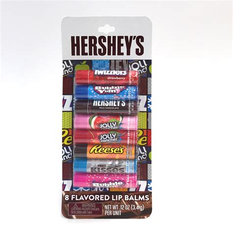 Hersheys Assorted Candy Flavors Lip Balms 8 Count Hersheys Beauty Beauty Accessories