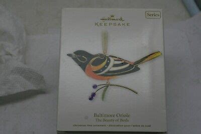 Hallmark Keepsake Beauty Of Birds Baltimore Oriole Ornament Ga Ebay