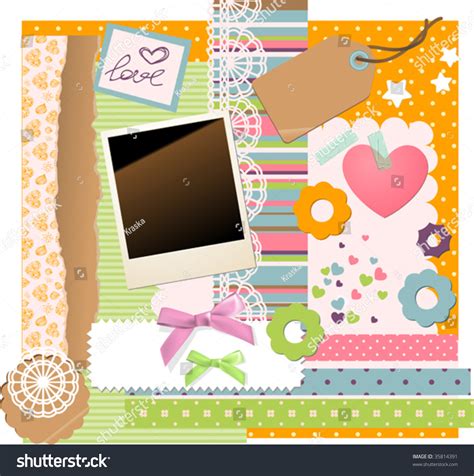 Vector Scrapbooking Elements Stock Vector Shutterstock