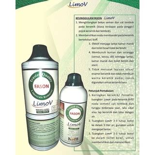 Jual Fason Limov Limescale Remover Pembersih Lantai Keramik Noda Semen