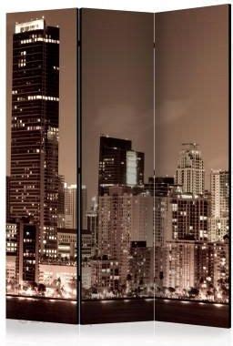 Artgeist Parawan Cz Ciowy Nocne Ycie W Miami Room Dividers