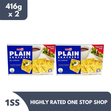 Meiji Plain Crackers 416g X 2 Lazada Ph