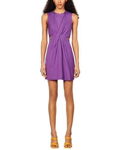 Purple Sandro Dresses For Women Lyst