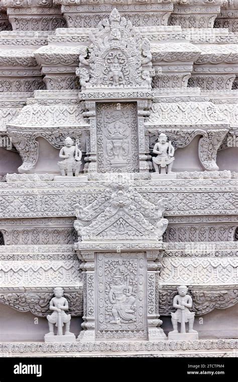 Royal Palace Complex Stupa At The Silver Pagoda Phnom Penh Cambodia