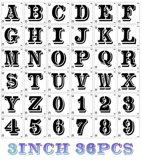 Buy Inch Letter Stencils For Painting On Wood Pcs Stencils Letters