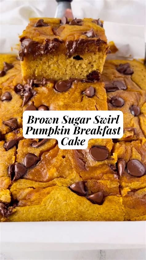 Brown Sugar Swirl Pumpkin Breakfast Cake 9am Chef