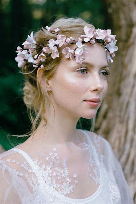 Flowers In Her Hair Bridal Flower Crown Floral Tiara Flower Crown