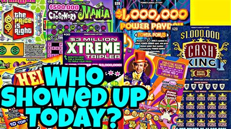 Mix Of Pa Lottery Scratch Off Tickets Xtreme Tripler Willy