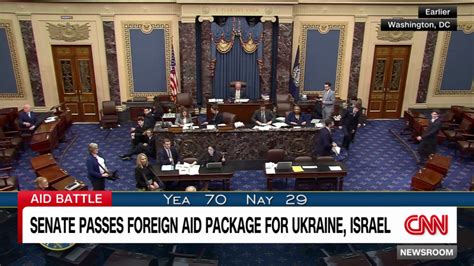 Us Senate Passes Foreign Aid Package For Ukraine Israel Cnn