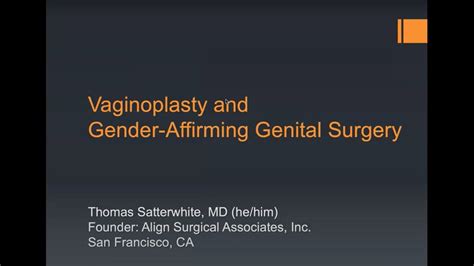 Vulvoplasty And Vaginoplasty Gender Affirming Surgery Q Corner Chat Series Youtube