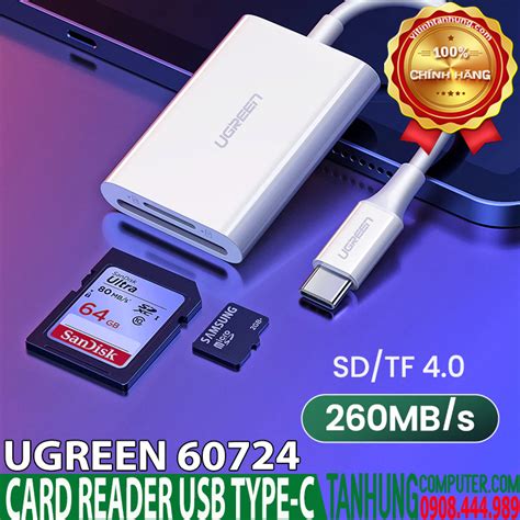 Đầu đọc Thẻ Sd Tf 4 0 Usb Type C Ugreen 60724 Chính Hãng Cao Cấp Tấn Hưng Ugreen Việt Nam