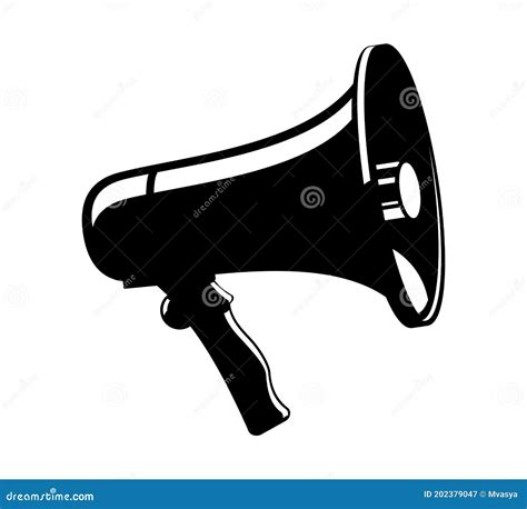 Cheer Megaphone Icons On White Background Cheer Megaphone Icon For