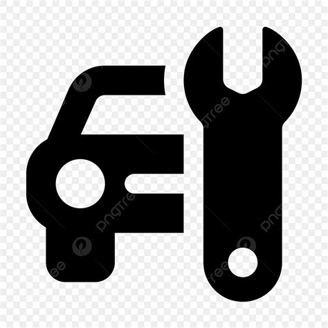 Repairing Car Clipart Vector Car Repair Glyph Icon Vector Car Icons