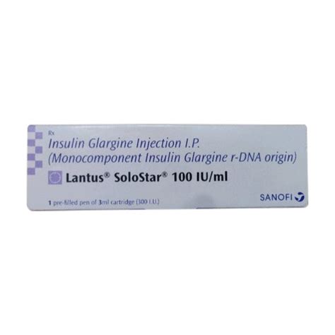 Lantus Solostar Insulin Glargine Pen at Rs 930 / Pack in Delhi ...