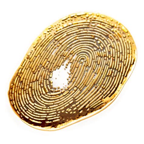 Download Fingerprint In Golden Color Png 05242024