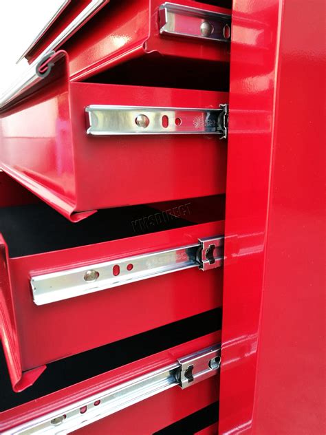 SwitZer Metal Tool Trolley Box Chest Cabinet Storage Cart Garage Steel ...