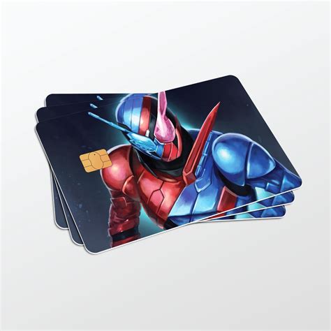 Sticker Anime Kamen Rider Masked Rider Decade Faiz Double Stiker Card