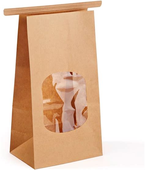 Amazon Halulu Bakery Bags Paper Treat Bags Resealable Kraft Paper