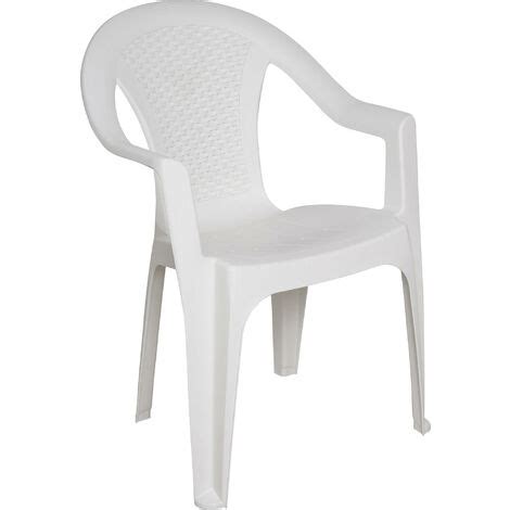 Dmora Chaise empilable à dossier bas effet rotin Made in Italy 55 x 54