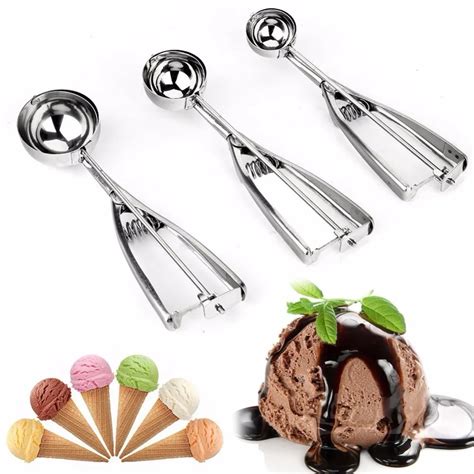 Buy 456cm Stainless Steel Ice Cream Scoops For