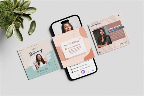 Social Media Post Mockup Design Cuts