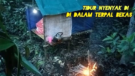 Solo Camping Membangun Shelter Dari Terpal Bekas YouTube