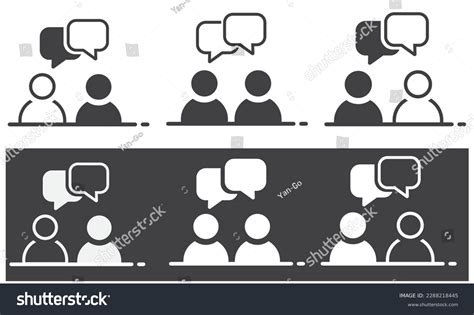 Speaking Talk People Icon Vector Talk Stock Vector Royalty Free