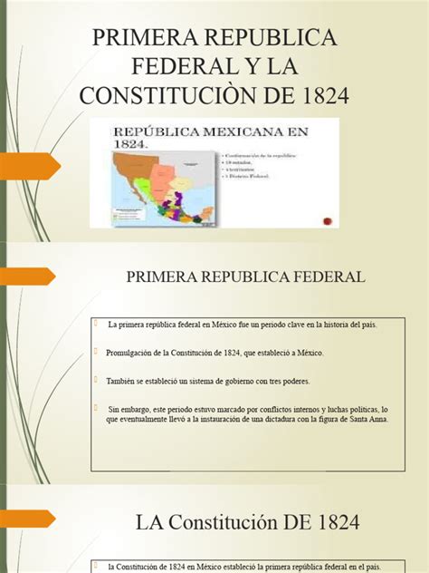 Primera Republica Federal Y La Constituciòn De 1824 Pdf