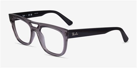 Ray Ban Rb7226 Phil Aviator Clear Gray Frame Eyeglasses Eyebuydirect