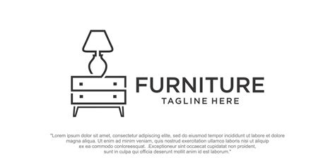 Minimalist Furniture Logo Design Vector 10570930 Vector Art At Vecteezy