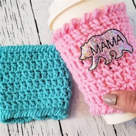 Crochet cup cozy