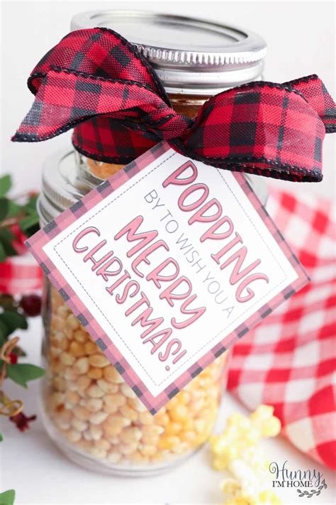 Quick And Easy Popcorn T In A Jar With Printable T Tag