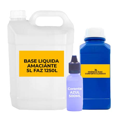 Base amaciante liquida conforto clássico completa 5 litros faz 1250litros