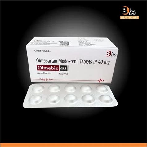 Olmesartan Medoxomil 40 Mg Tablet At ₹ 168box Wadala Nashik Id