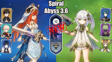 New Abyss 3 6 C0 Nilou DPS Team And C1 Nahida 4 Star Hyperbloom