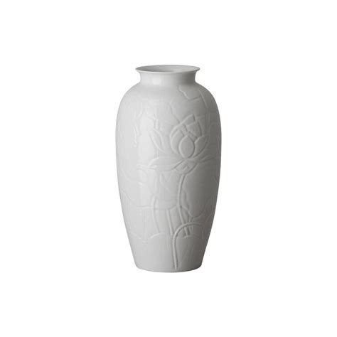 Emissary Vase de table en céramique Lotus blanc 17 po Wayfair Canada