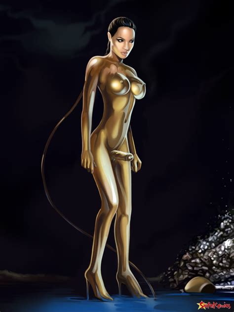 Rule 34 1futa Angelina Jolie Beowulf Breasts Celebrity Futa Only Futanari Grendel S Mother