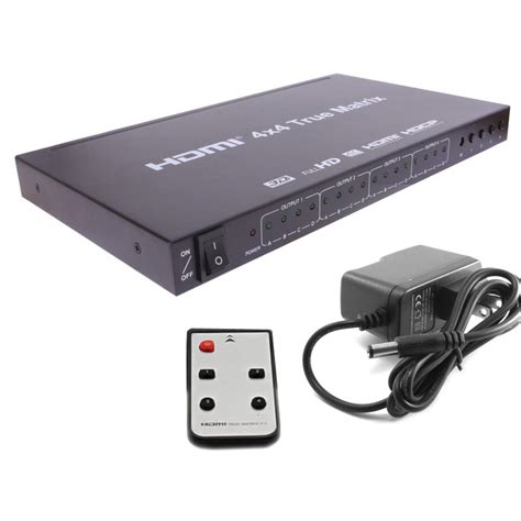 Hdmi True Matrix Switch Splitter Selector Remote Control D P