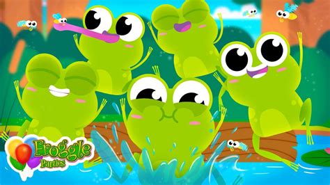 Five Little Speckled Frogs Kids Nursery Rhyme Childrens Song