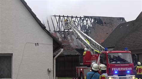 Nonstopnews Gro E Scheune Steht In Vollbrand Feuer Greift Auf Anbau