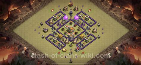 Best War Base Th7 With Link Anti Air Dragon Town Hall Level 7 Cwl Base Copy 75