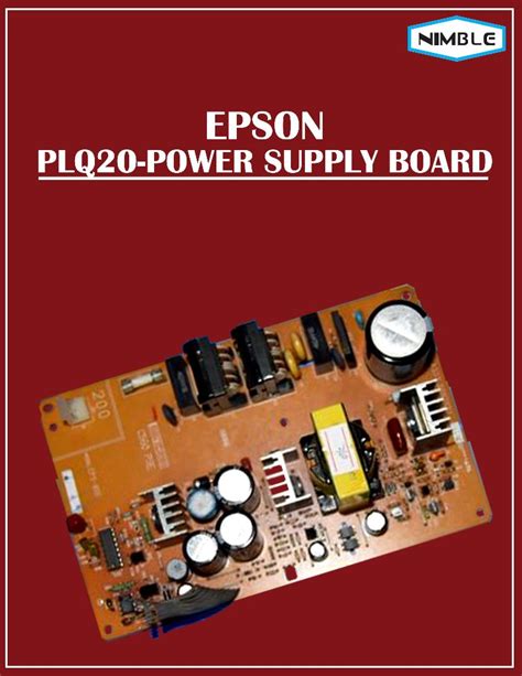 Dot Matrix Printer Epson PLQ 20 Power Supply Board Model Name Number