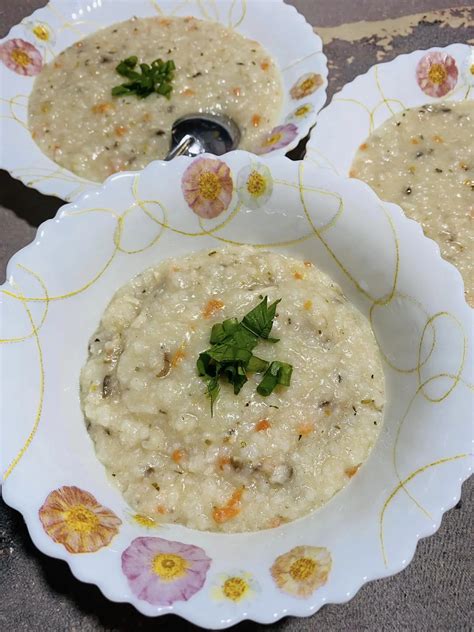 Resipi Bubur Nasi Cendawan Shiitake Yang Enak Mudah Untuk Sarapan