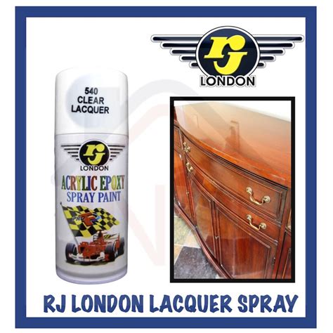 Rj London Acrylic Epoxy Clear Dull Lacquer Spray Paint Cc Shopee