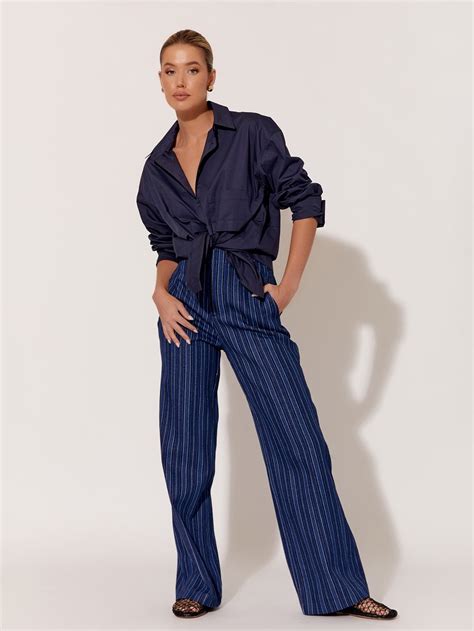 Striped Denim Jean Blue Adorne Florence Store